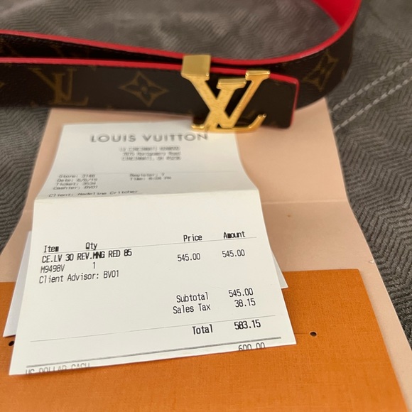 LV INITIALES 30MM REVERSIBLE BELT - Picture 3 of 4